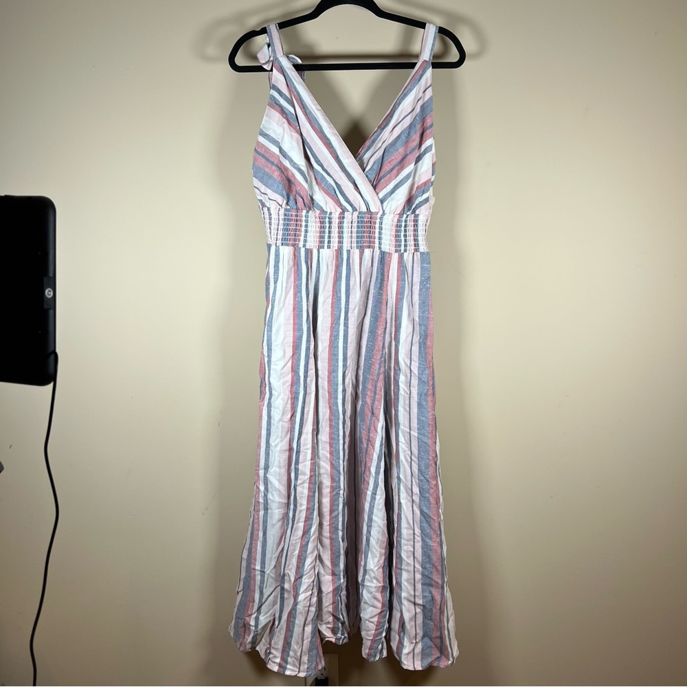Striped Summer Midi Dress